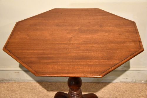 GEORGE III MAHOGANY OCTAGONAL TRIPOD TABLE - ADDITIONAL PHOTO 3