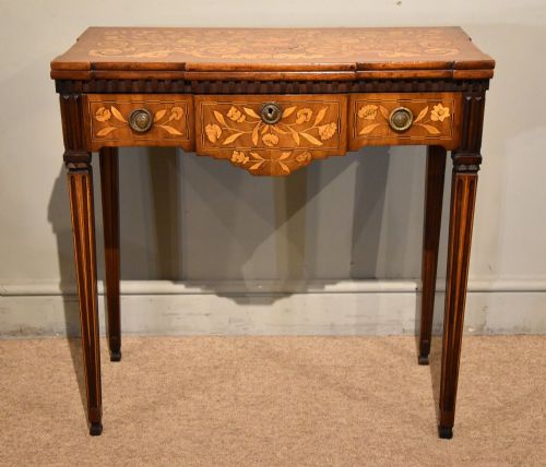 18TH CENTURY DUTCH MARQUETRY TEA TABLE - ADDITIONAL PHOTO 1