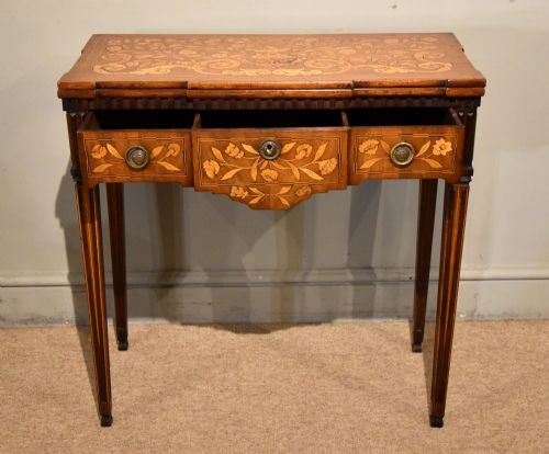 18TH CENTURY DUTCH MARQUETRY TEA TABLE - ADDITIONAL PHOTO 2