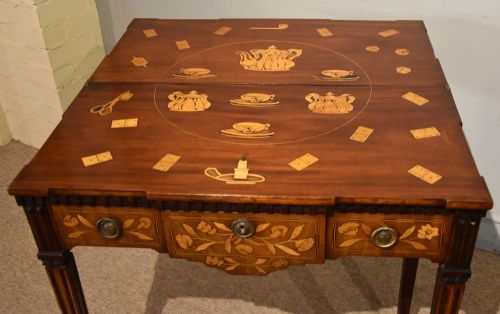 18TH CENTURY DUTCH MARQUETRY TEA TABLE - ADDITIONAL PHOTO 7