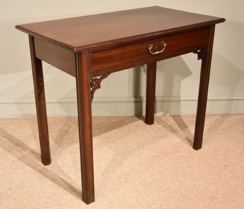 18TH CENTURY MAHOGANY SIDE TABLE WITH DRAWER - ADDITIONAL PHOTO 5