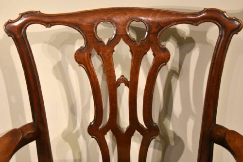 LARGE GEORGE III MAHOGANY ARMCHAIR - ADDITIONAL PHOTO 2