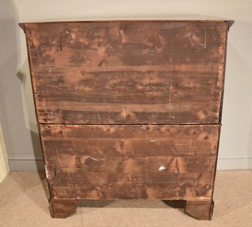 TALL MAHOGANY GEORGE III CHEST OF DRAWERS - ADDITIONAL PHOTO 7