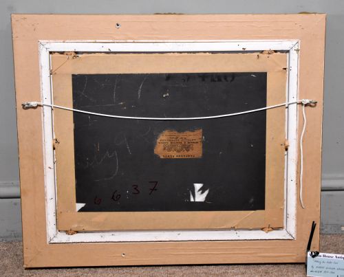 OIL PAINTING BY ROBERT WILLIAM WRIGHT MAKING THE EASTER CROSS - ADDITIONAL PHOTO 5
