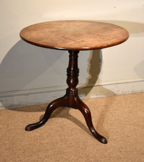18TH CENTURY OAK FRUITWOOD TRIPOD TABLE - ADDITIONAL PHOTO 3