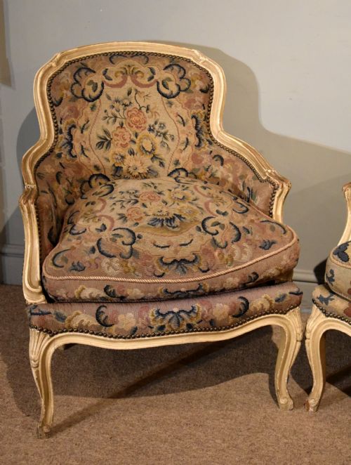 19TH CENTURY FRENCH ARMCHAIRS WITH TAPESTRY - ADDITIONAL PHOTO 2