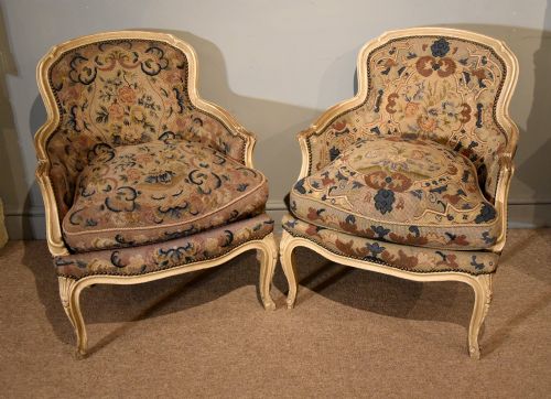 19TH CENTURY FRENCH ARMCHAIRS WITH TAPESTRY - ADDITIONAL PHOTO 3