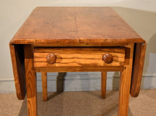 19TH CENTURY ELM DROP LEAF TABLE - ADDITIONAL PHOTO 2