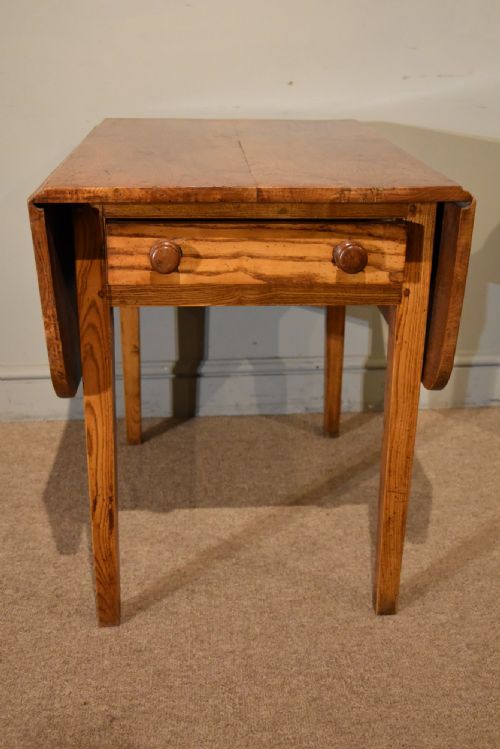 19TH CENTURY ELM DROP LEAF TABLE - ADDITIONAL PHOTO 3