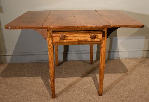 19TH CENTURY ELM DROP LEAF TABLE - ADDITIONAL PHOTO 4