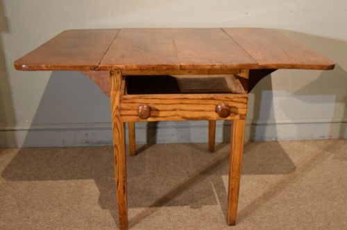 19TH CENTURY ELM DROP LEAF TABLE - ADDITIONAL PHOTO 5