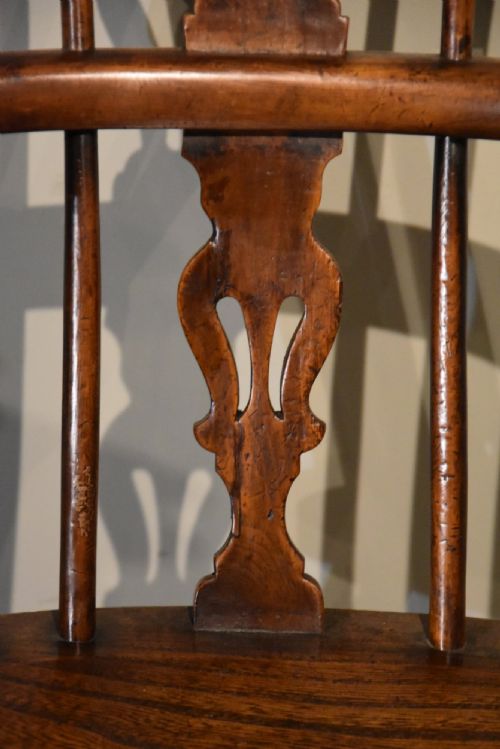 EARLY 19TH CENTURY YEW WOOD WINDSOR ARMCHAIR - ADDITIONAL PHOTO 6