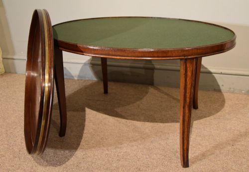 18TH CENTURY MAHOGANY OVAL TRAY ON STAND - ADDITIONAL PHOTO 3