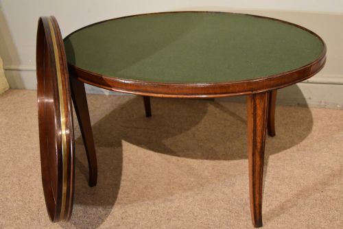 18TH CENTURY MAHOGANY OVAL TRAY ON STAND - ADDITIONAL PHOTO 4