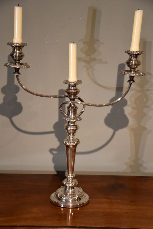 GEORGE III SOLID SILVER CANDLESTICKS - ADDITIONAL PHOTO 1