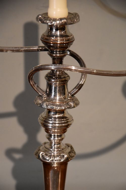 GEORGE III SOLID SILVER CANDLESTICKS - ADDITIONAL PHOTO 2