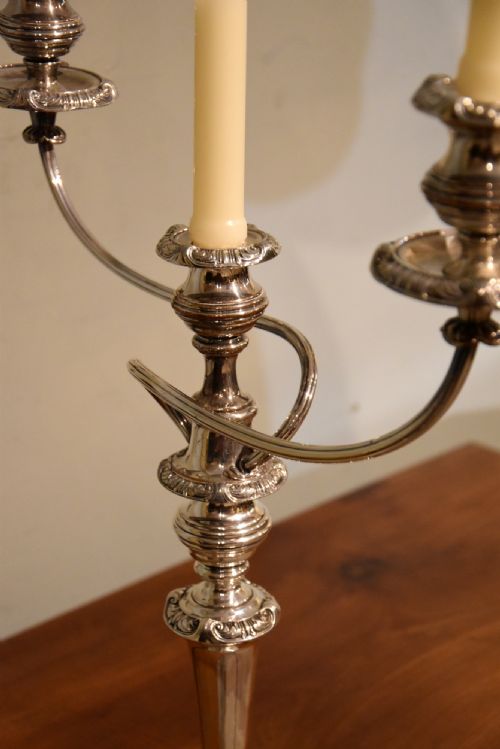 GEORGE III SOLID SILVER CANDLESTICKS - ADDITIONAL PHOTO 6