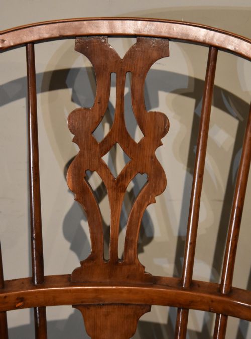 19TH CENTURY YEW WOOD HIGH BACK WINDSOR CHAIR - ADDITIONAL PHOTO 6