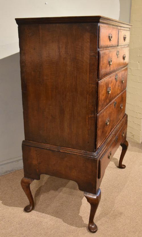 QUEEN ANNE WALNUT CHEST ON STAND - ADDITIONAL PHOTO 6