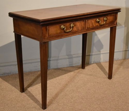 GEORGE III FLAME MAHOGANY TEA TABLE - ADDITIONAL PHOTO 5