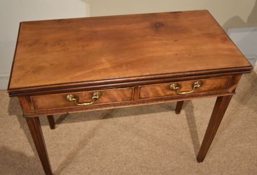 GEORGE III FLAME MAHOGANY TEA TABLE - ADDITIONAL PHOTO 7