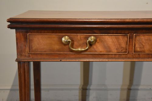GEORGE III FLAME MAHOGANY TEA TABLE - ADDITIONAL PHOTO 8