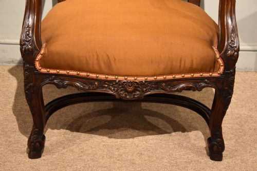 FRENCH PAIR OF CARVED WALNUT 19TH CENTURY - ADDITIONAL PHOTO 5