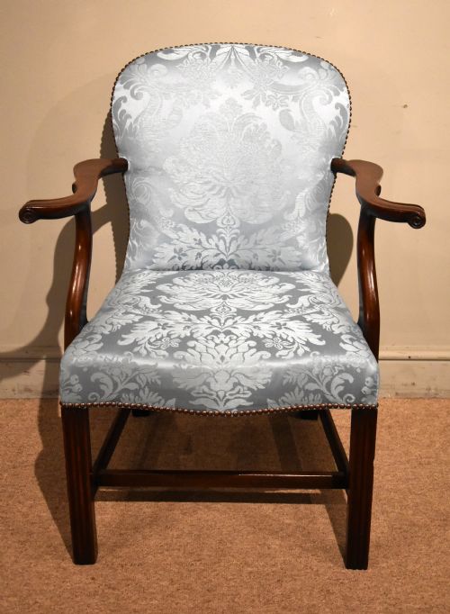 george iii mahogany desk chair - CATEGORY: ANTIQUE CHAIRS - DATED GEORGIAN