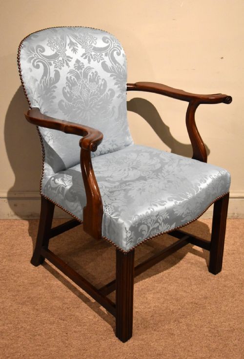 GEORGE III MAHOGANY DESK CHAIR - ADDITIONAL PHOTO 1