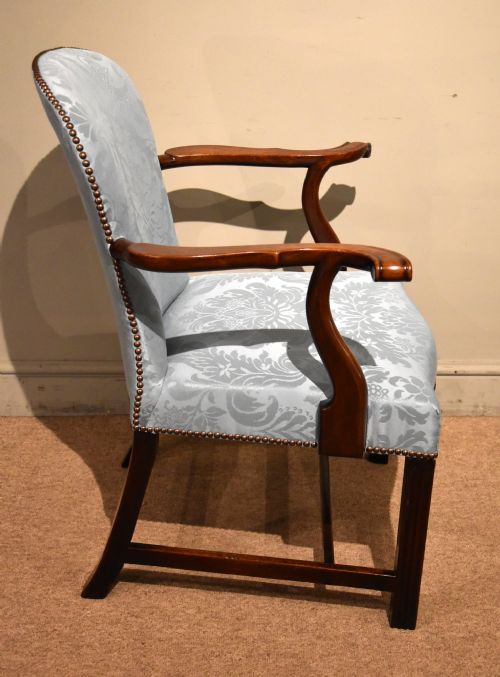 GEORGE III MAHOGANY DESK CHAIR - ADDITIONAL PHOTO 2