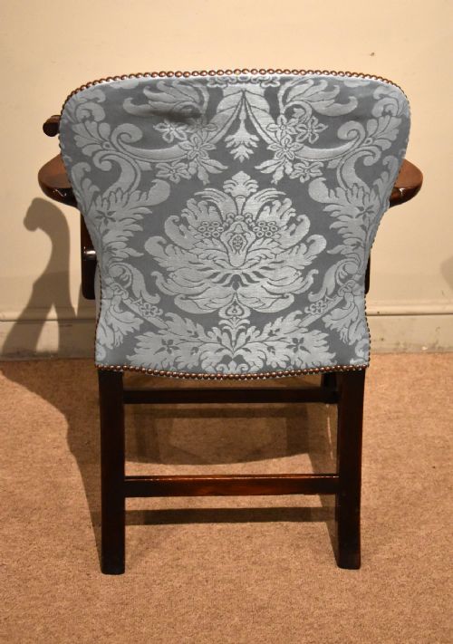 GEORGE III MAHOGANY DESK CHAIR - ADDITIONAL PHOTO 3