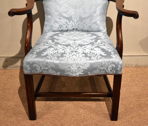 GEORGE III MAHOGANY DESK CHAIR - ADDITIONAL PHOTO 4