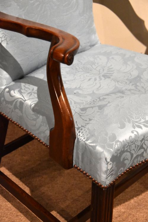GEORGE III MAHOGANY DESK CHAIR - ADDITIONAL PHOTO 6