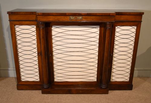 regency rosewood side cabinet chiffonier - CATEGORY: ANTIQUE CABINETS - DATED REGENCY