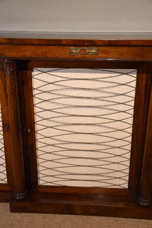 REGENCY ROSEWOOD SIDE CABINET CHIFFONIER - ADDITIONAL PHOTO 4