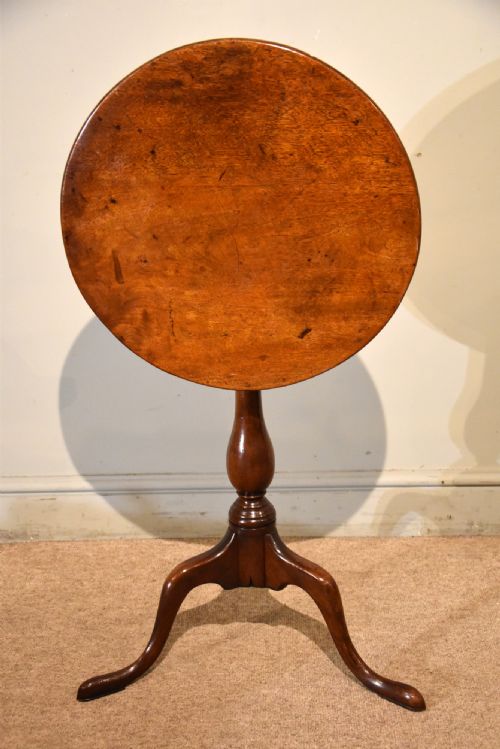george iii tilt top mahogany wine lamp table - CATEGORY: ANTIQUE TABLES - DATED GEORGIAN