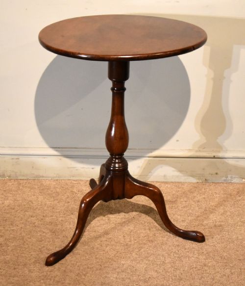 GEORGE III TILT TOP MAHOGANY WINE LAMP TABLE - ADDITIONAL PHOTO 1