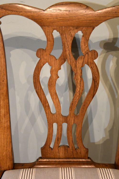GEORGE III SET OF SIX ELM DINING CHAIRS - ADDITIONAL PHOTO 5
