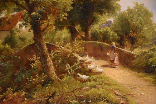 OIL PAINTING BY ROBIN FENSON A TRANQUIL DAY BY THE RIVER - ADDITIONAL PHOTO 3
