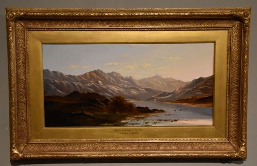 oil painting by charles leslie glan y llyn north wales - CATEGORY: ANTIQUE ART - DATED 19TH CENTURY