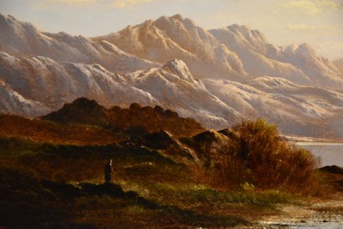OIL PAINTING BY CHARLES LESLIE GLAN Y LLYN NORTH WALES - ADDITIONAL PHOTO 4