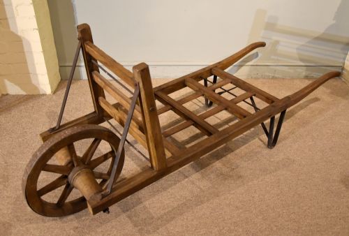 19th century beech wood station porters barrow - CATEGORY: ANTIQUE MISCELLANEOUS - DATED 19TH CENTURY