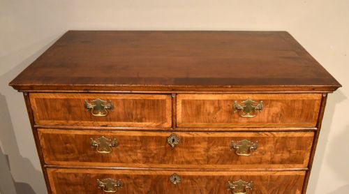 GEORGE II WALNUT CHEST ON STAND - ADDITIONAL PHOTO 10