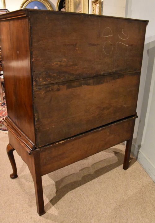 GEORGE II WALNUT CHEST ON STAND - ADDITIONAL PHOTO 11