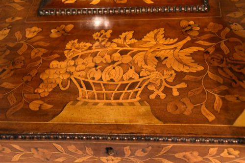 19TH CENTURY DUTCH MARQUETRY DRESSING MIRROR - ADDITIONAL PHOTO 2