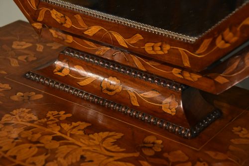 19TH CENTURY DUTCH MARQUETRY DRESSING MIRROR - ADDITIONAL PHOTO 5
