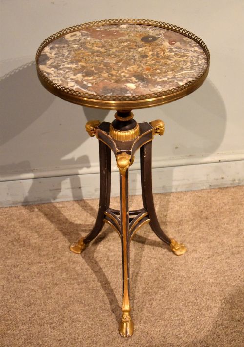 19th century french marble wine table - CATEGORY: ANTIQUE TABLES - DATED 19TH CENTURY