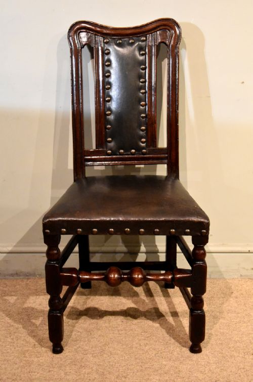 CHARLES II PERIOD OAK SIDECHAIRS - ADDITIONAL PHOTO 1