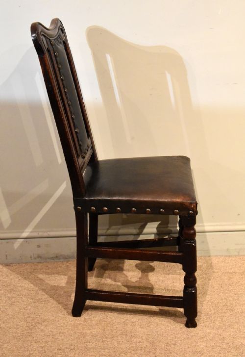 CHARLES II PERIOD OAK SIDECHAIRS - ADDITIONAL PHOTO 3