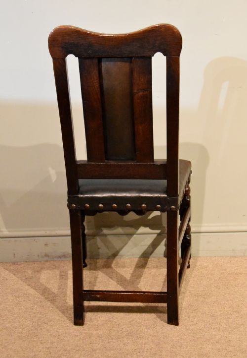 CHARLES II PERIOD OAK SIDECHAIRS - ADDITIONAL PHOTO 4